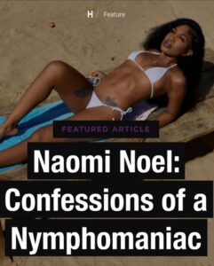 Naomi Noel Gets Candid in HUSTLER’s “Confessions of a Nymphomaniac”